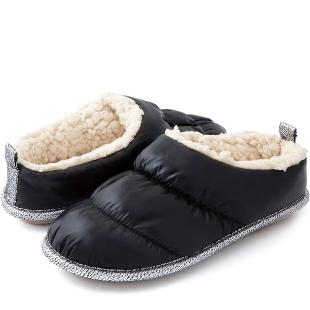 Down Puff Memory Foam Clog Slipper